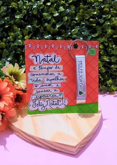 Card com Abridor de Garrafa- Natal