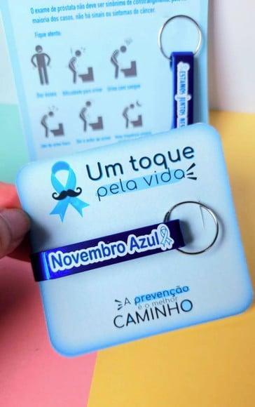 Card com Abridor de Garrafa- Novembro Azul