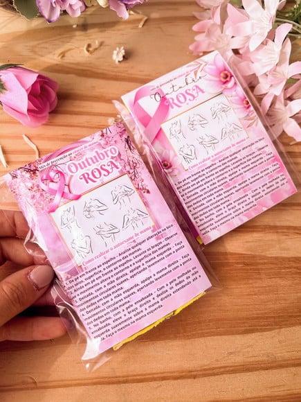 Card com Balinha Bubbaloo- Outubro Rosa