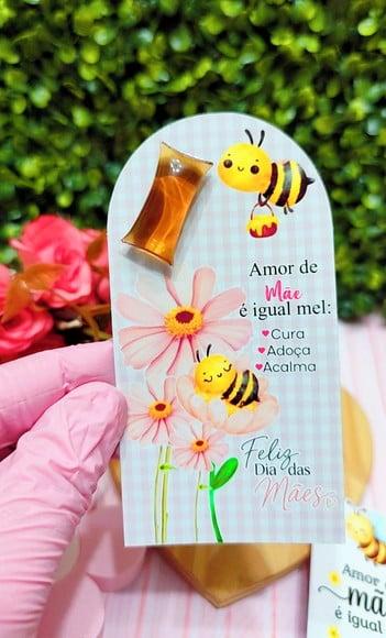 Card com Balinha de Mel- Dia das Mães