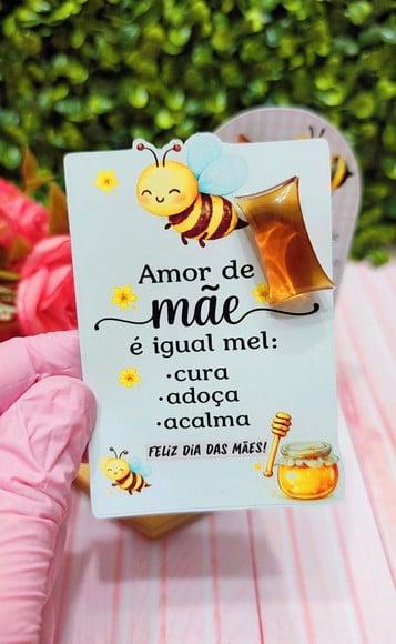 Card com Balinha de Mel- Dia das Mães