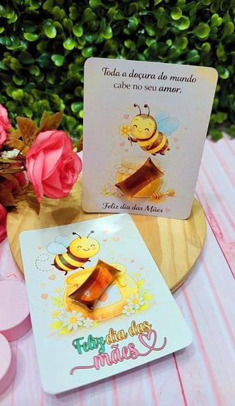 Card com Balinha de Mel- Dia das Mães