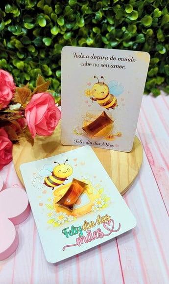 Card com Balinha de Mel- Dia das Mães