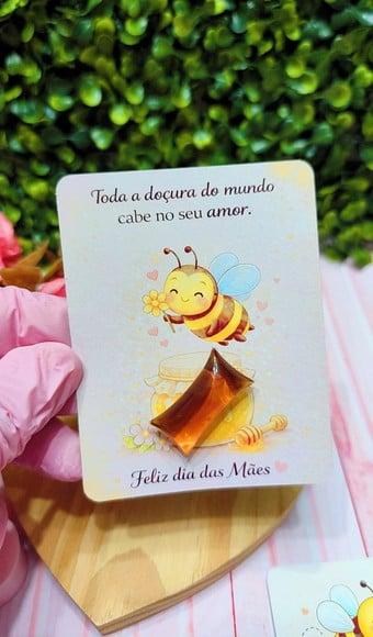 Card com Balinha de Mel- Dia das Mães