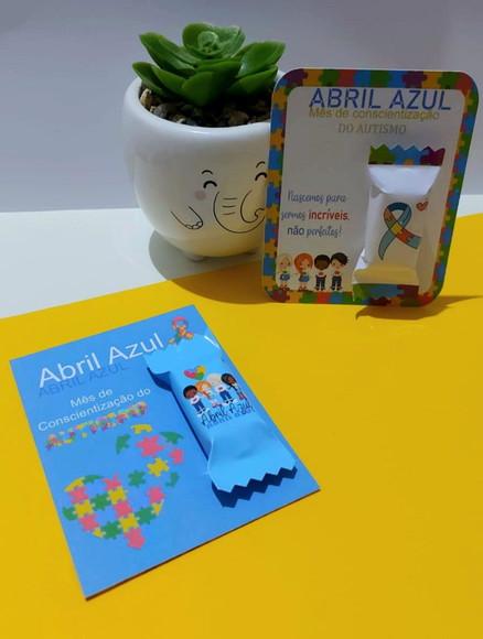 Card com Balinha- Abril Azul