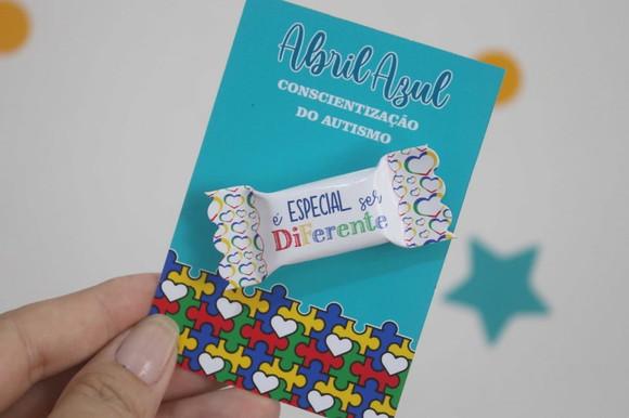 Card com Balinha- Abril Azul