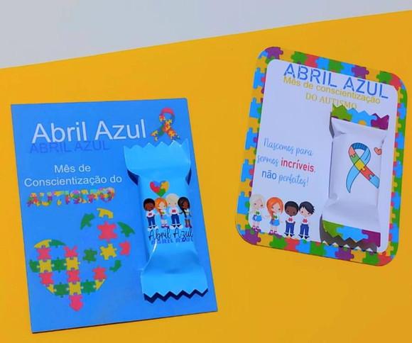 Card com Balinha- Abril Azul