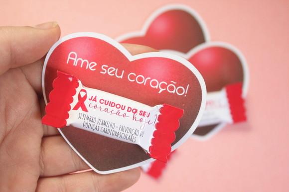 Card com Balinha Setembro Vermelho- -leia Descrição!