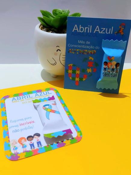 Card com Balinha- Abril Azul
