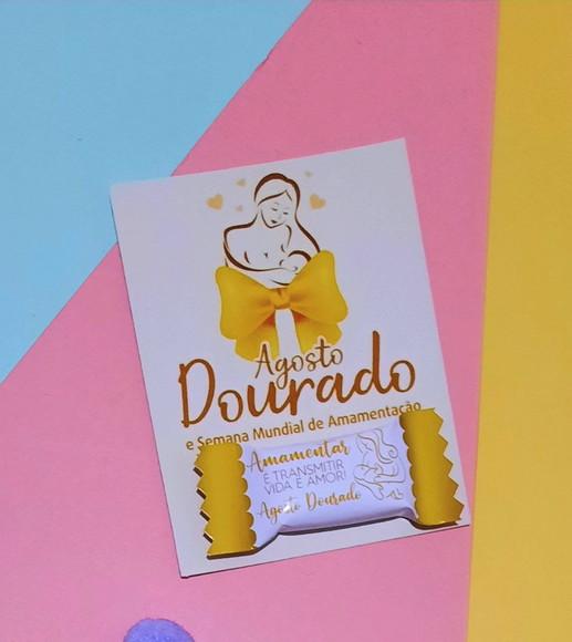 Card com Balinha- Agosto Dourado