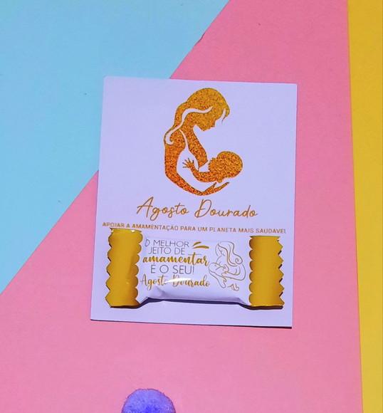 Card com Balinha- Agosto Dourado