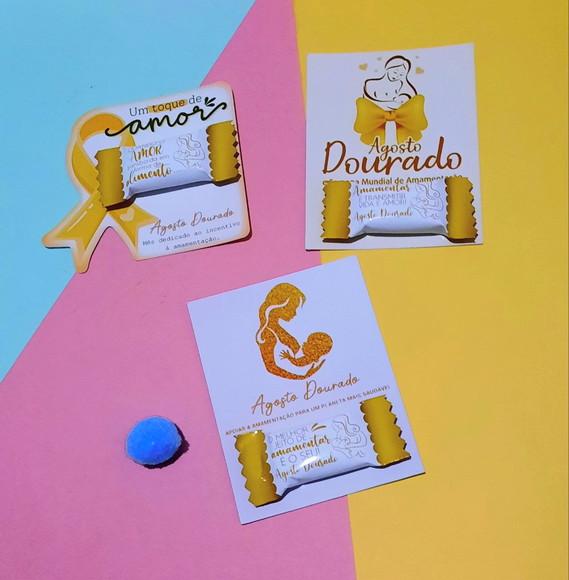 Card com Balinha- Agosto Dourado