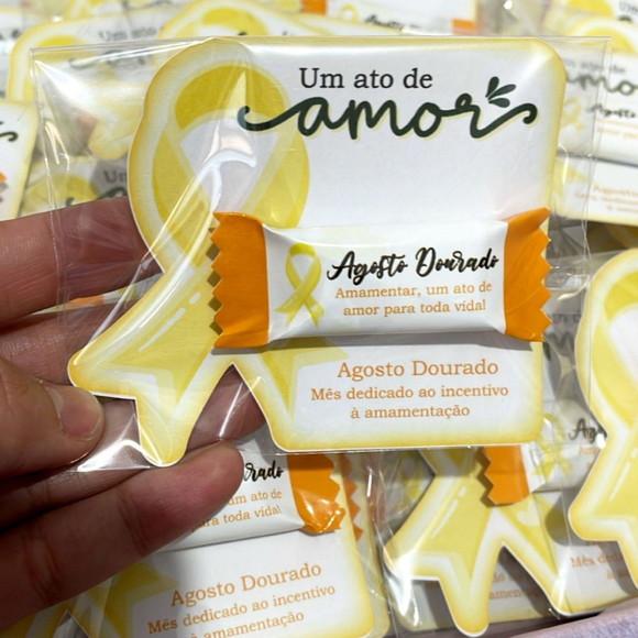 Card com Balinha- Agosto Dourado