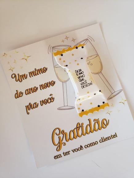 Card com Balinha- Ano Novo