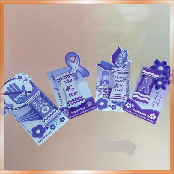 Card com Balinha- Agosto Lilás