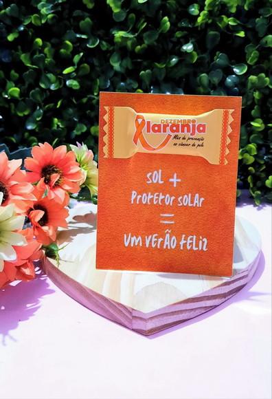 Card com Balinha- Dezembro Laranja
