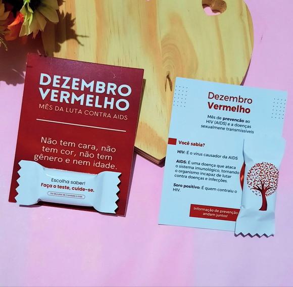 Card com Balinha- Dezembro Vermelho