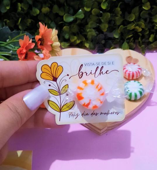 Card com Balinha- Dia da Mulher