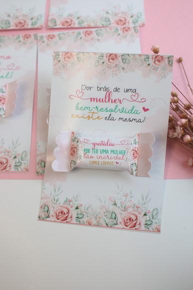 Card com Balinha- Dia da Mulher