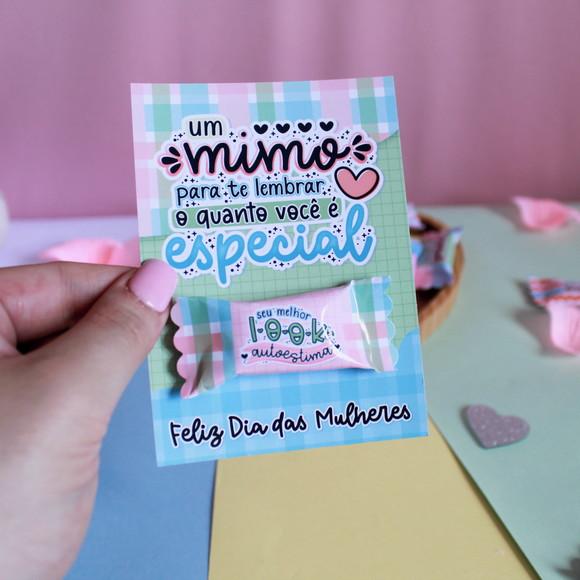 Card com Balinha- Dia da Mulher