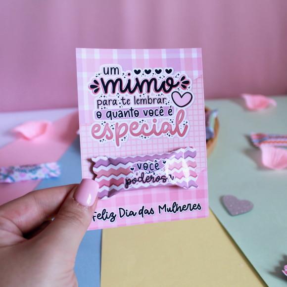Card com Balinha- Dia da Mulher