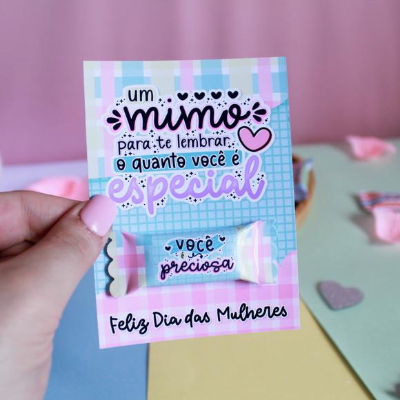Card com Balinha- Dia da Mulher