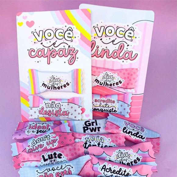 Card com Balinha- Dia da Mulher