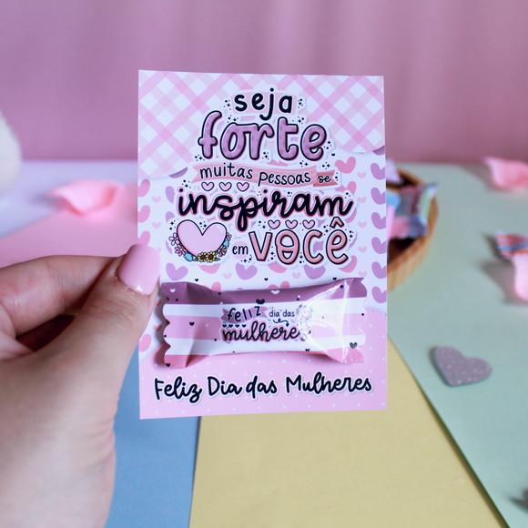 Card com Balinha- Dia da Mulher