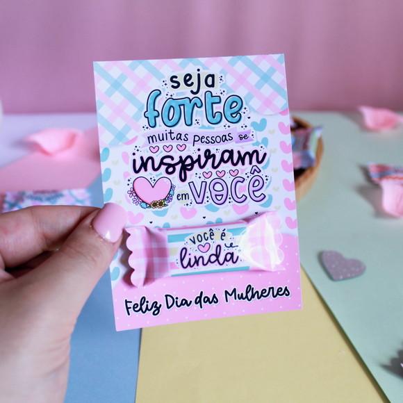 Card com Balinha- Dia da Mulher