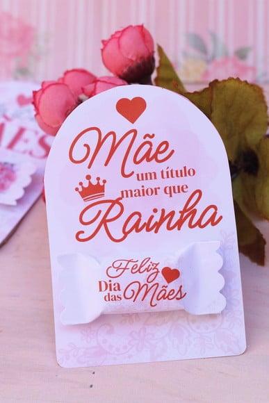 Card com Balinha- Dia das Mães