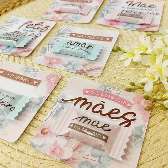 Card com Balinha- Dia das Mães