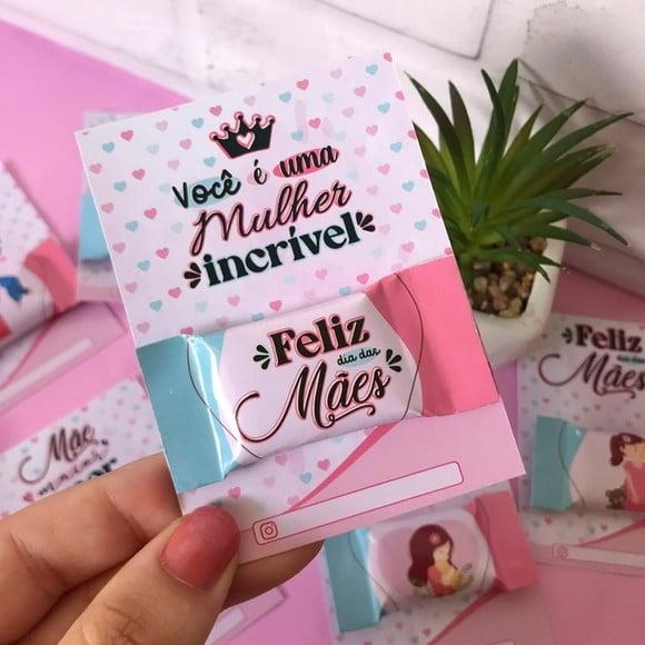 Card com Balinha- Dia das Mães