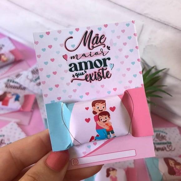 Card com Balinha- Dia das Mães