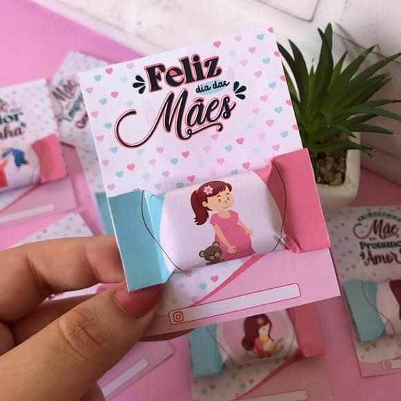 Card com Balinha- Dia das Mães