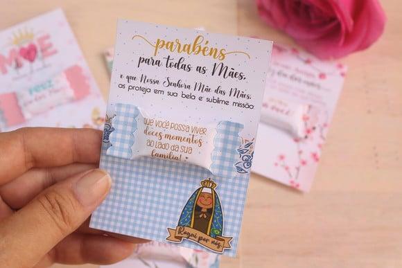 Card com Balinha- Dia das Mães