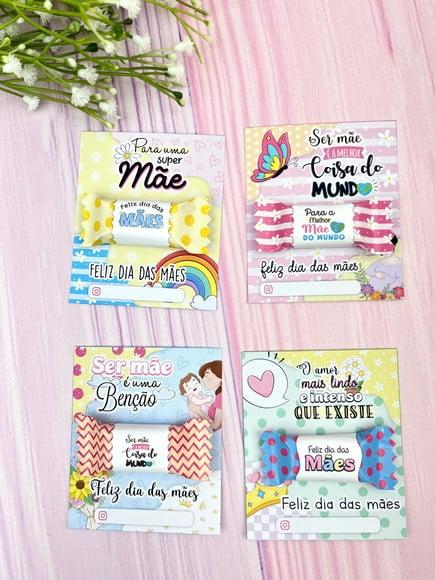 Card com Balinha- Dia das Mães