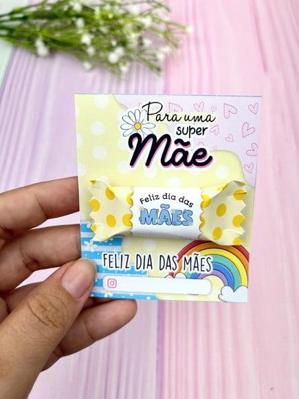 Card com Balinha- Dia das Mães