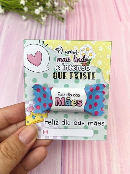 Card com Balinha- Dia das Mães