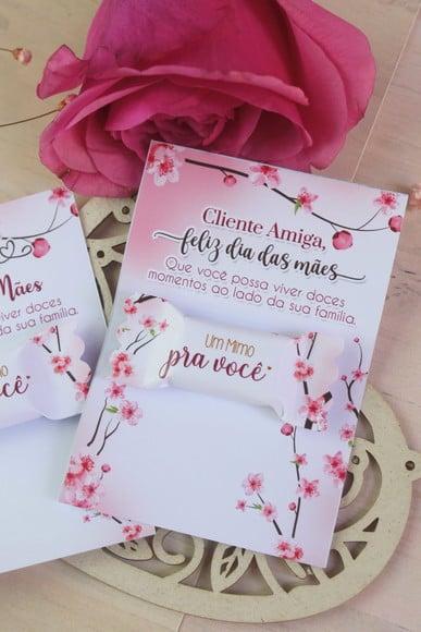 Card com Balinha- Dia das Mães
