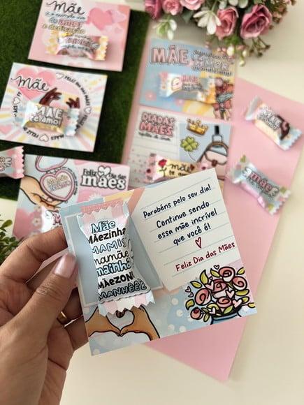 Card com Balinha- Dia das Mães