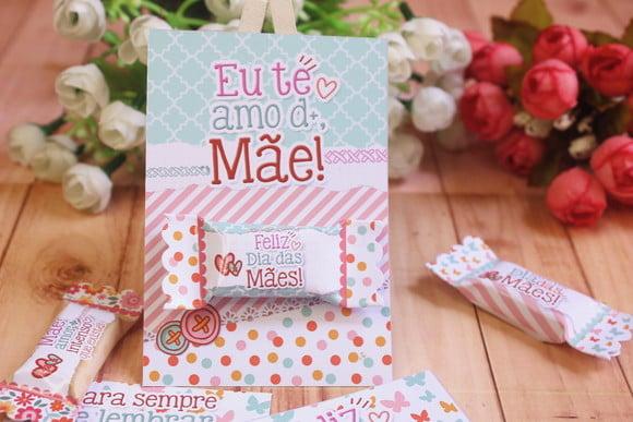 Card com Balinha- Dia das Mães