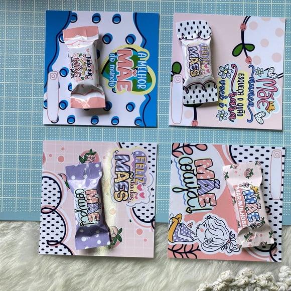 Card com Balinha- Dia das Mães