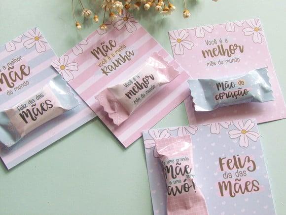 Card com Balinha- Dia das Mães