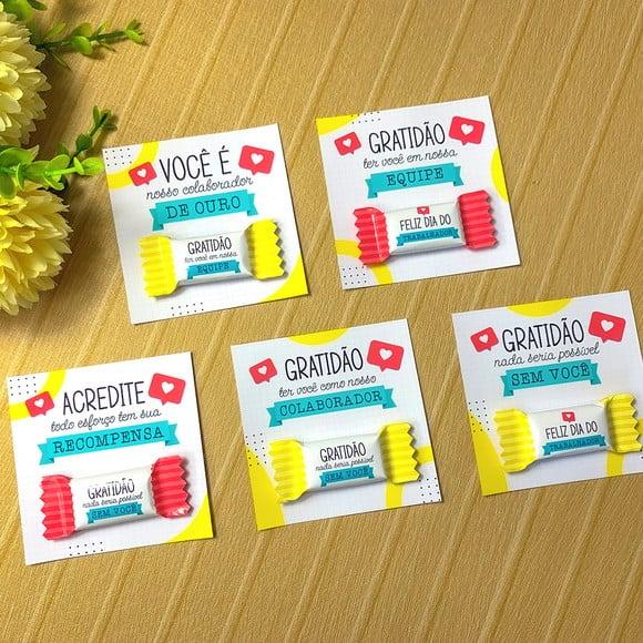 Card com Balinha- Dia do Trabalho
