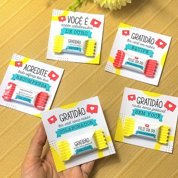 Card com Balinha- Dia do Trabalho