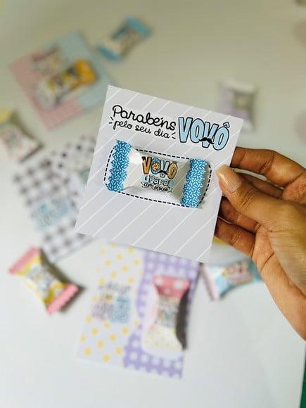 Card com Balinha- Dia dos Avós