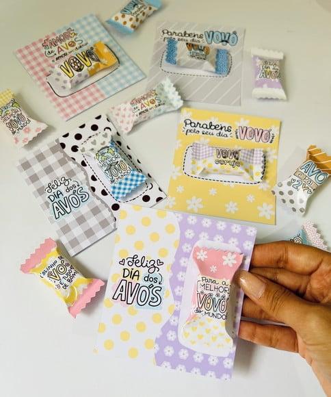 Card com Balinha- Dia dos Avós