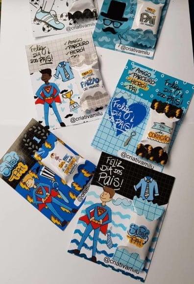 Card Com Balinha- Dia Dos Pais