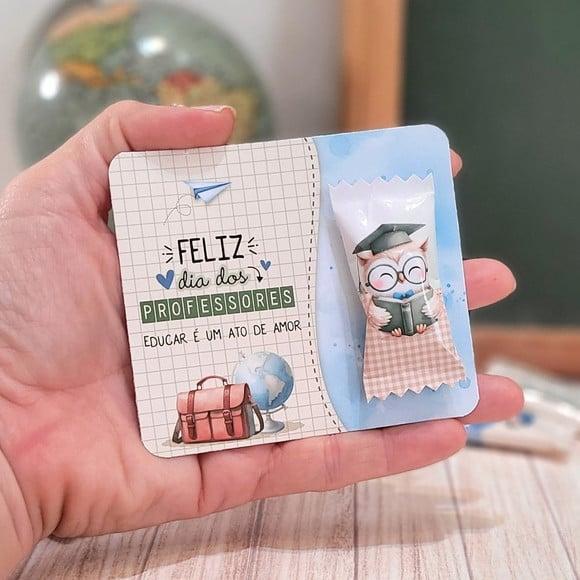 Card com Balinha- Dia dos Professores