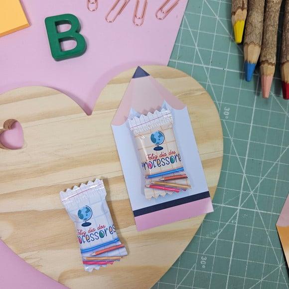 Card com Balinha- Dia dos Professores